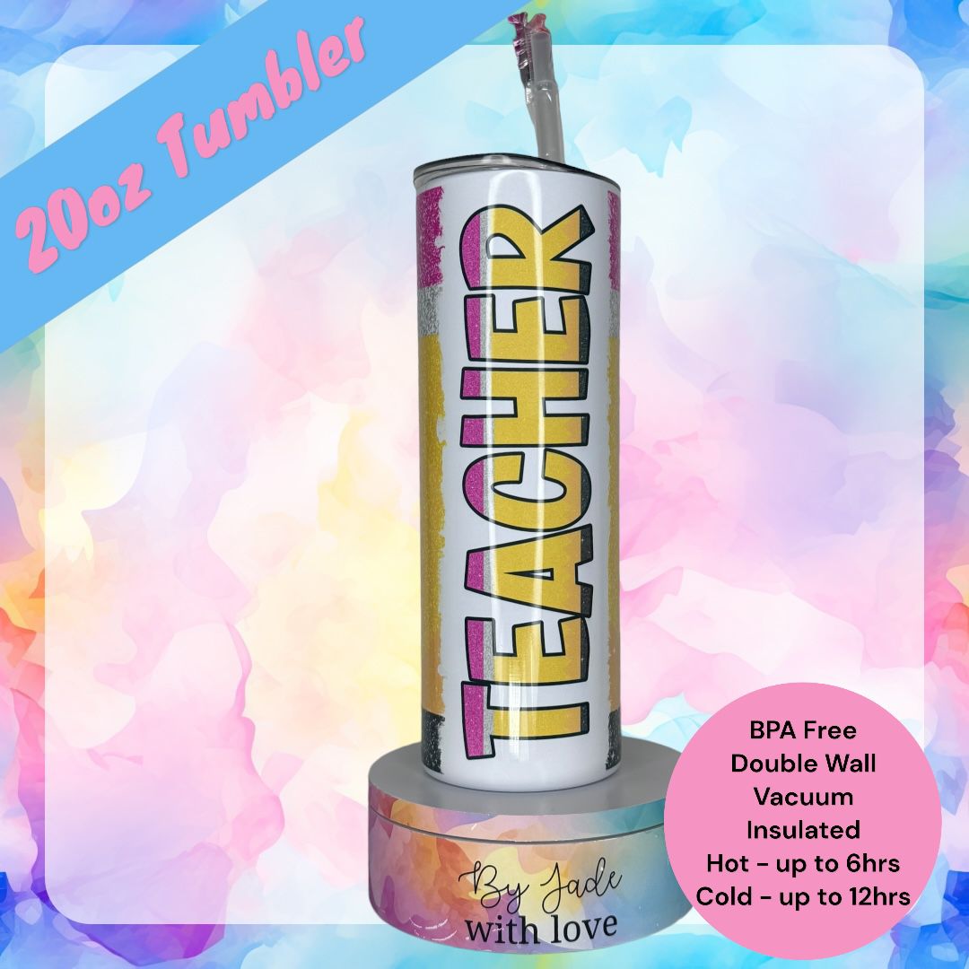 Teacher Pencil - 20oz Tumbler