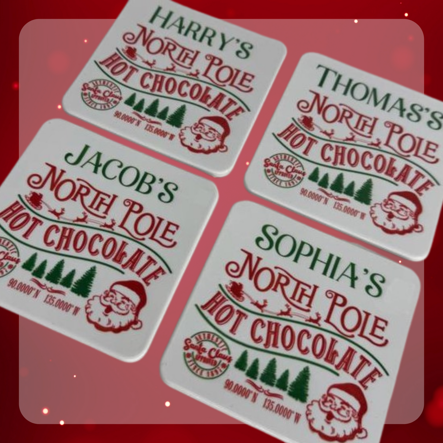 Personalised Polymer Kids Coasters
