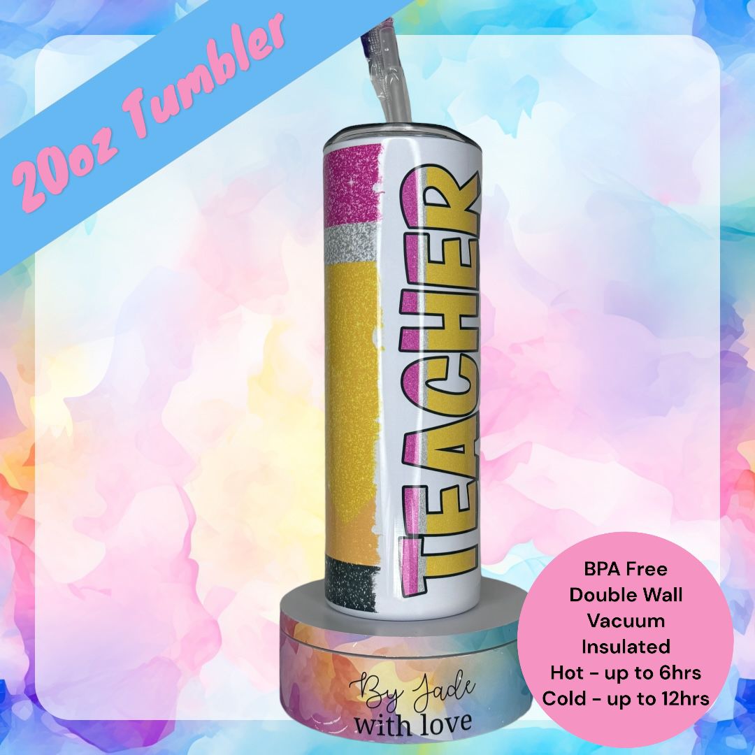 Teacher Pencil - 20oz Tumbler